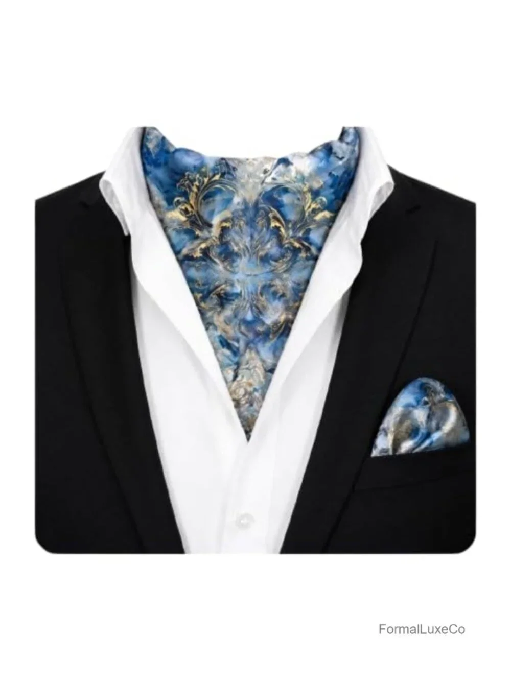 Men's Silk Ascot Cravat Wedding Formal Tie
